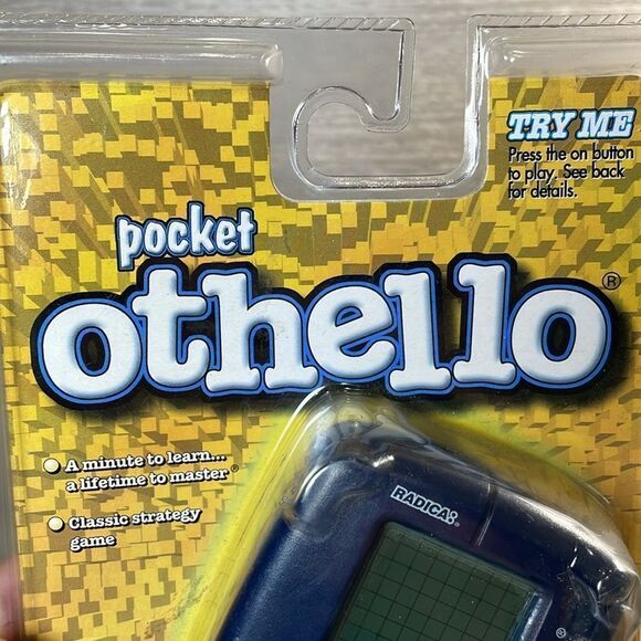 NEW Radica Pocket Othello Electronic Game Vintage 1999- Model 8042 Black Green - Picture 8 of 8
